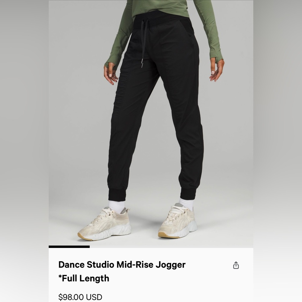 Dance studio mid rise jogger full length
